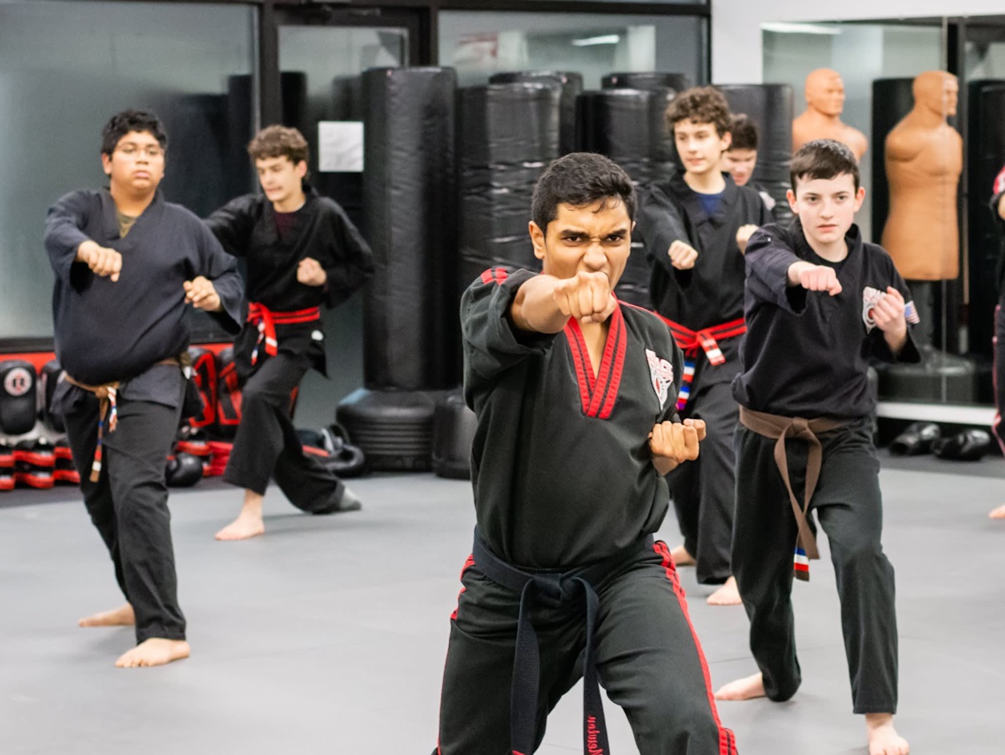 Impact Martial Arts training space ready for a birthday party